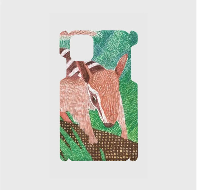 HOLMの小さな案内人｜背面iPhoneケース（フクロアリクイ／チュナ）