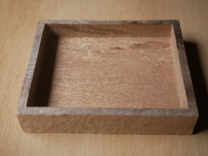 角トレー 白樫 無塗装 #0427