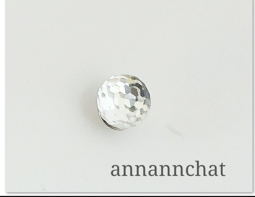 【スワロフスキー　ビンテージ　70年代　disco　ミラーボール　8ｍｍ　ピンブローチ　】クリスタル