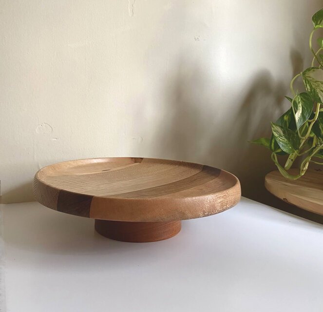 高台付きプレート　Φ24cm