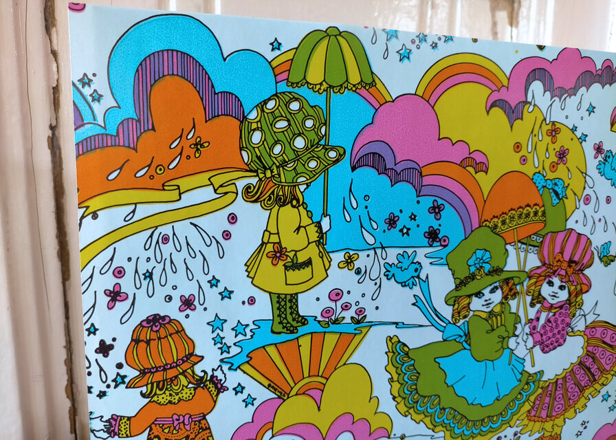 U.S.A. ヴィンテージ包装紙【レトロガール】DA-WP085