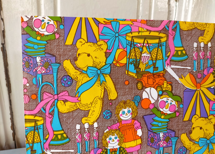 U.S.A. ヴィンテージ包装紙【TOY BOX】DA-WP086