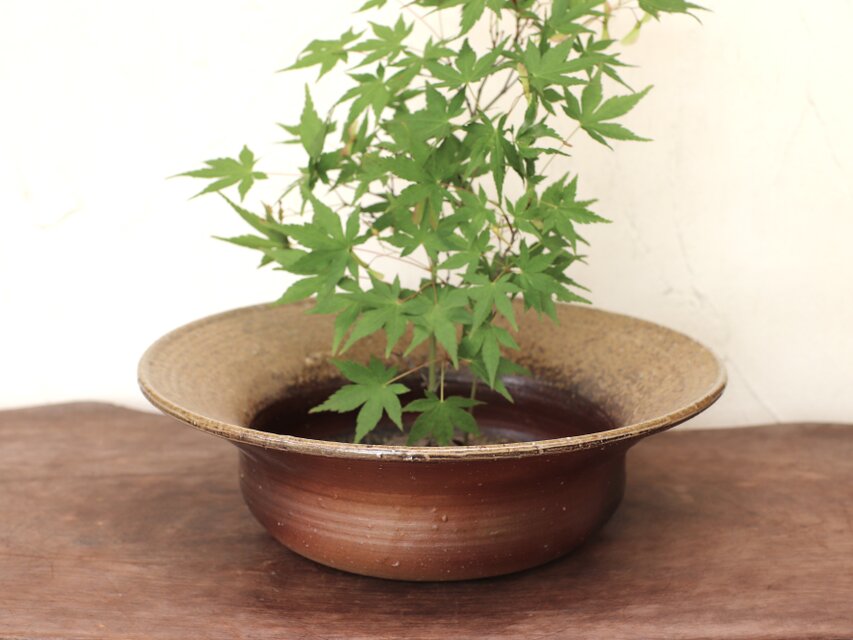 備前焼 花器　h3-131