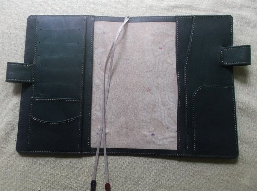 ほぼ日手帳仕様 B6サイズレザー手帳カバー 刻印＆拭き染め | iichi