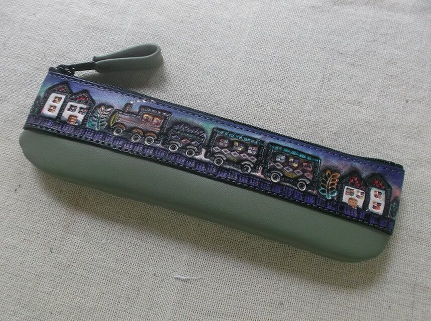 レザークラフトペンケース