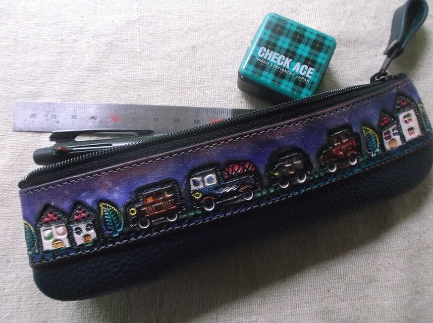 ringopapaページ 革巻きボールペン ペンケースセット / 革小物 / FUJITAKA