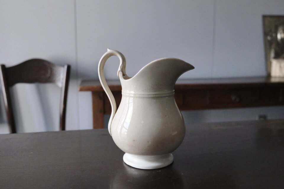 フランス アンティーク　ピッチャー フランスアンティーク陶器ピッチャーW1(K-ce 235)<span style