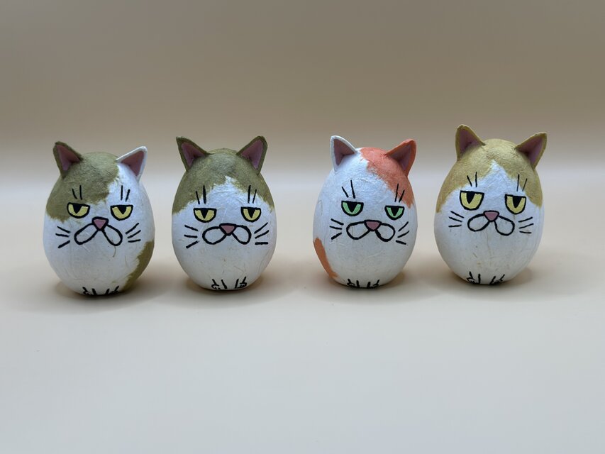 月桃subari張り子　猫