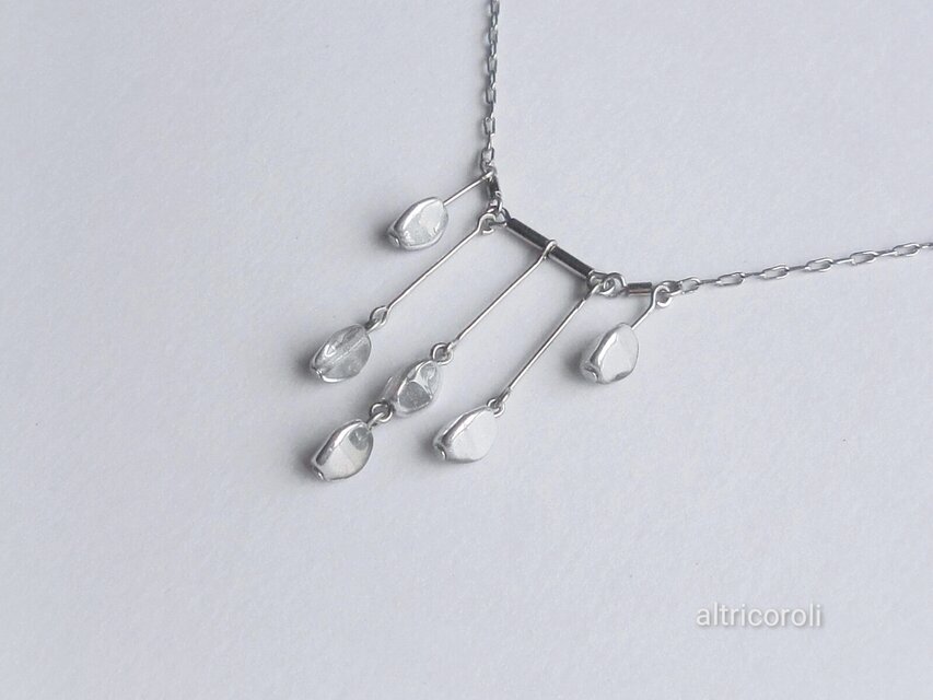 クリスタルフォール·ネックレス / クリアシルバー