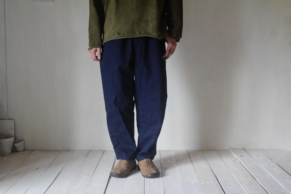 Cozy DENIMU pants / 群青色 / 藍染め国産13オンスデニム