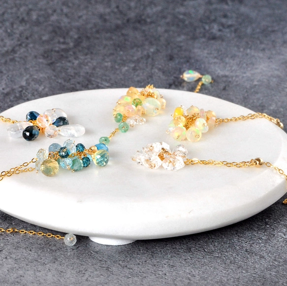 専用◇エチオピアオパール付きフープピアス 640円引き 専用