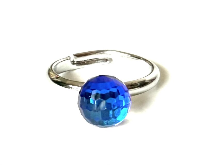 スワロフスキー　フルート スワロフスキー ビンテージ 70's バミューダブルー disco ミラー