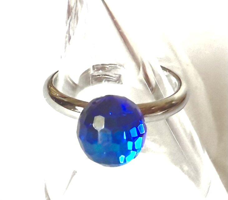 スワロフスキー ビンテージ 70's バミューダブルー disco ミラーボール