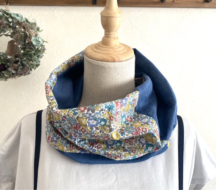 ＊ふんわりスヌード/ダブルガーゼ・リバティプリント＊