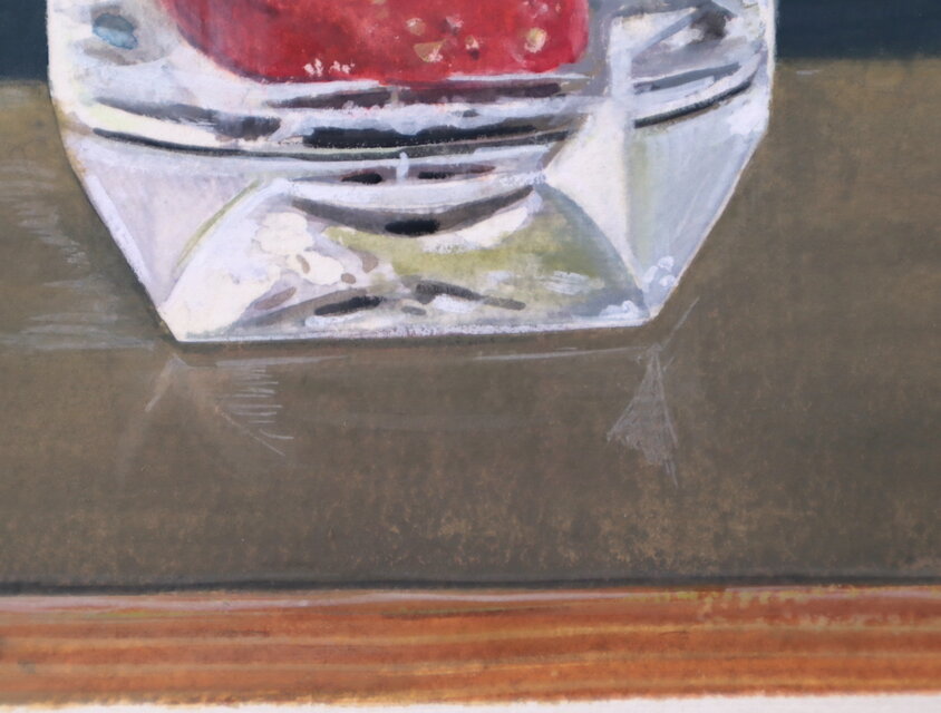 アクリル「グラスの中の3つの苺」 | iichi 日々の暮らしを心地よく