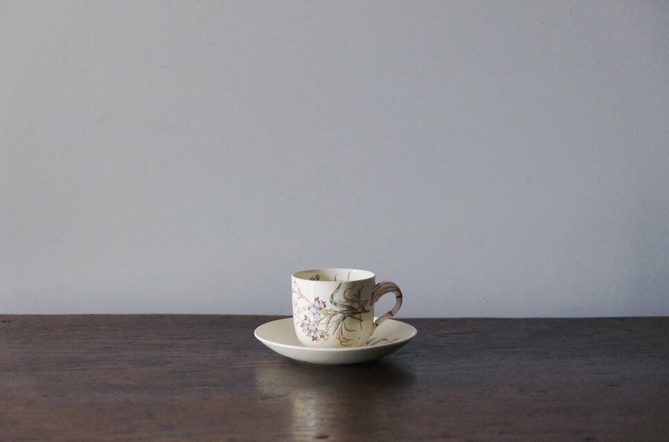 K&G Luneville リュネヴィル 矢車菊 カップ アンド ソーサー フランス アンティーク a 0502247