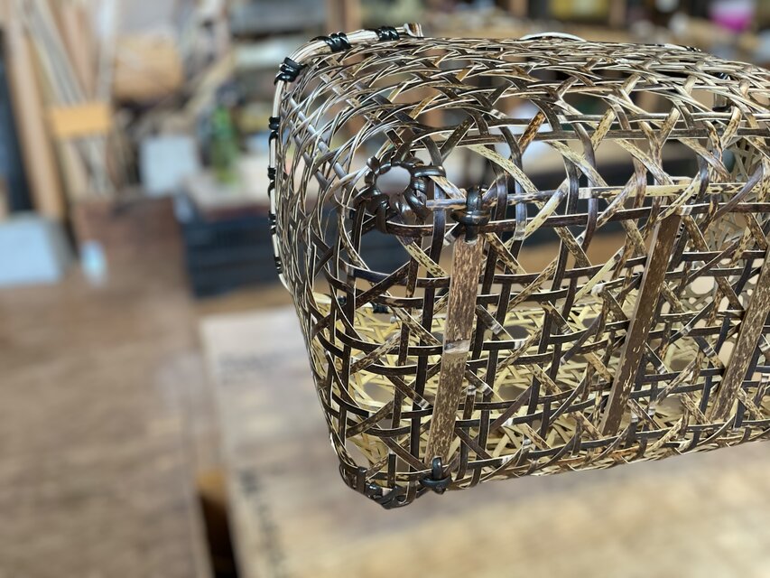 八つ目竹買い物かご大黒竹 | iichi 日々の暮らしを心地よくする