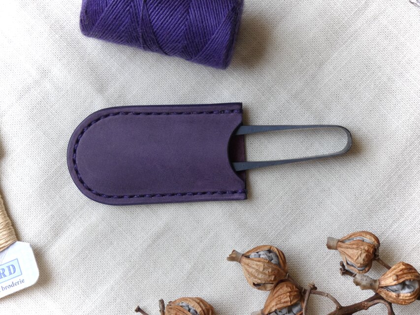 糸切りばさみケース（大）／握り鋏ケース／ラベンダー