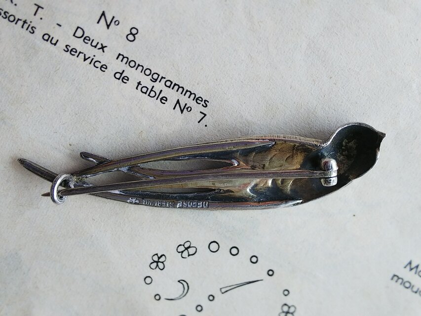 フランス　アンティーク　Bordeaux プレー トセット　小鳥　ツバメ フランス アンティーク Bordeaux プレー トセット 小鳥 ツバメ