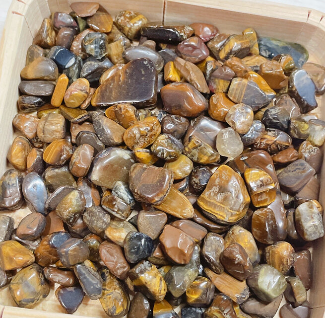 天然石セット ✨仕事・お金 B級浄化セット 天然木器＋天然石タイガーアイ さざれ石