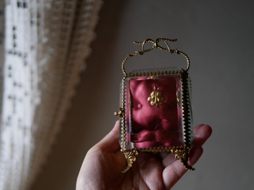 オルモル　懐中時計用　ジュエリーケース　フランスアンティーク アンティーク オルモル 懐中時計用 ジュエリーケース フランスアンティーク