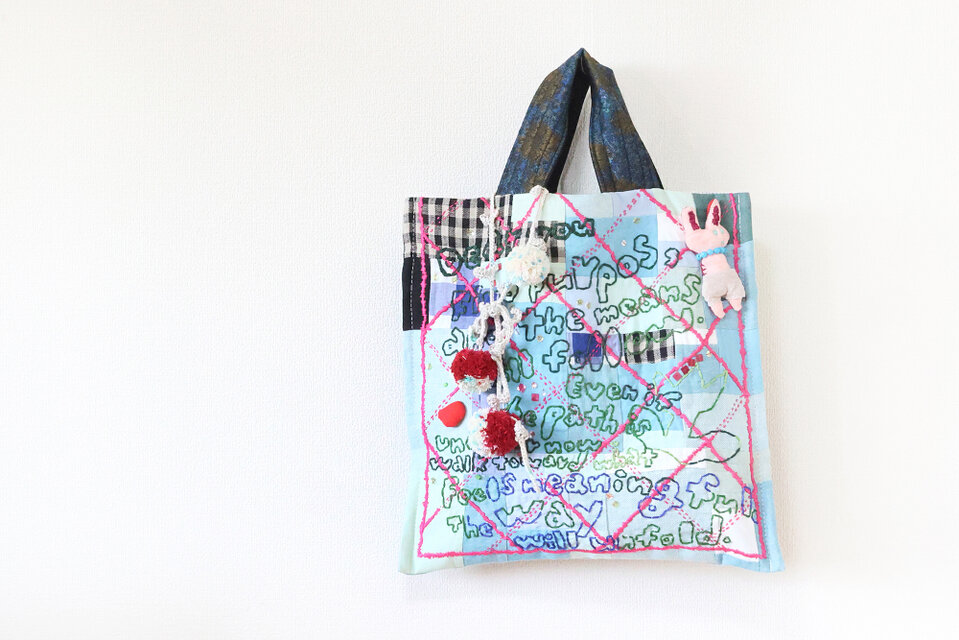 トートバッグ「Find purpose」with lariat