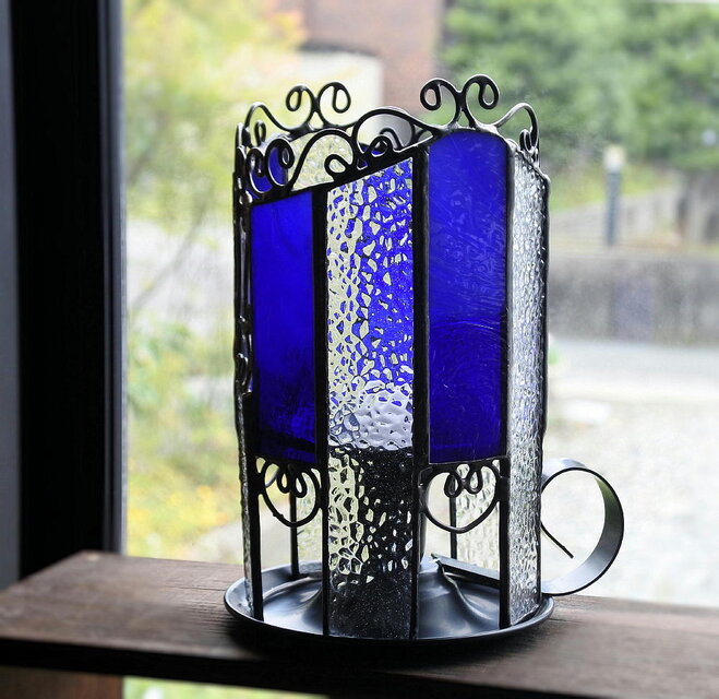 今回の1点物！早い者勝ち！ ステンドグラス キャンドル ホルダー