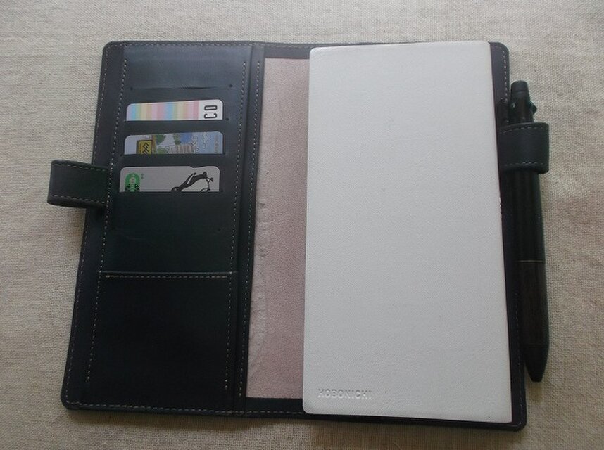 ほぼ日手帳weeks対応 レザー手帳カバー 刻印＆拭き染め | iichi 日々の