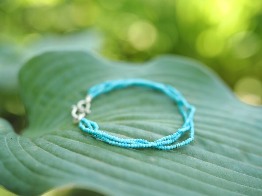 -Turquoise- 3line bracelet