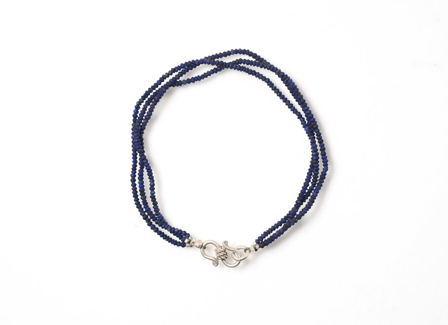 -Lapis lazuli- 3line bracelet