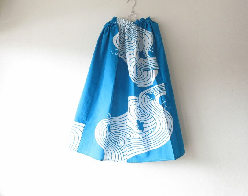 ☆浴衣ロングスカート☆千鳥柄♪【再販】/32ys025