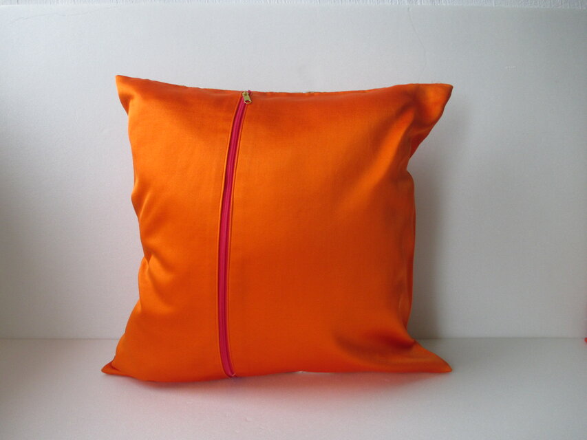 u139 裏地付 帯 クッションカバー 座布団カバー ファスナー 40x40cm