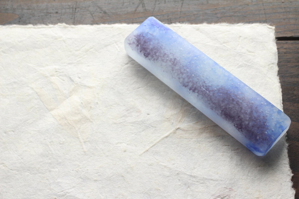 ガラス製 文具 小さな ペーパーウェイト 文鎮 其の弐