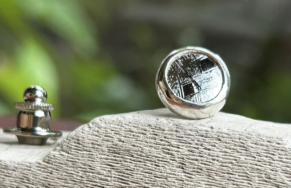 ムオニオナルスタ隕石（メテオライト）シルバータイタック・ピンズ