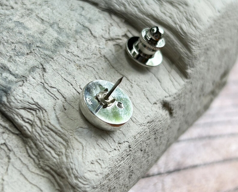 ムオニオナルスタ隕石（メテオライト）シルバータイタック・ピンズ