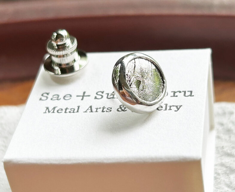 ムオニオナルスタ隕石（メテオライト）シルバータイタック・ピンズ