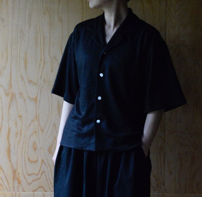 大麻布　ブラウス　M