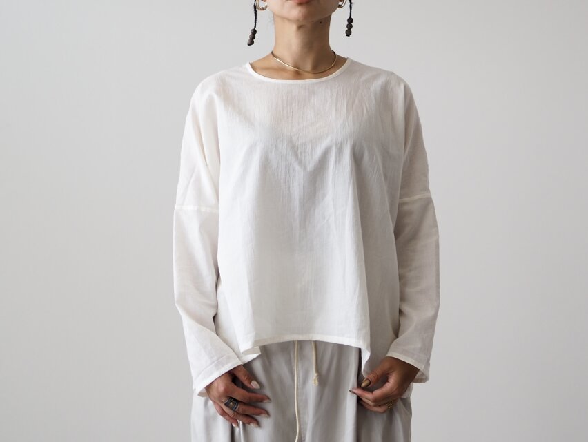 シンプルなシアーシャツ