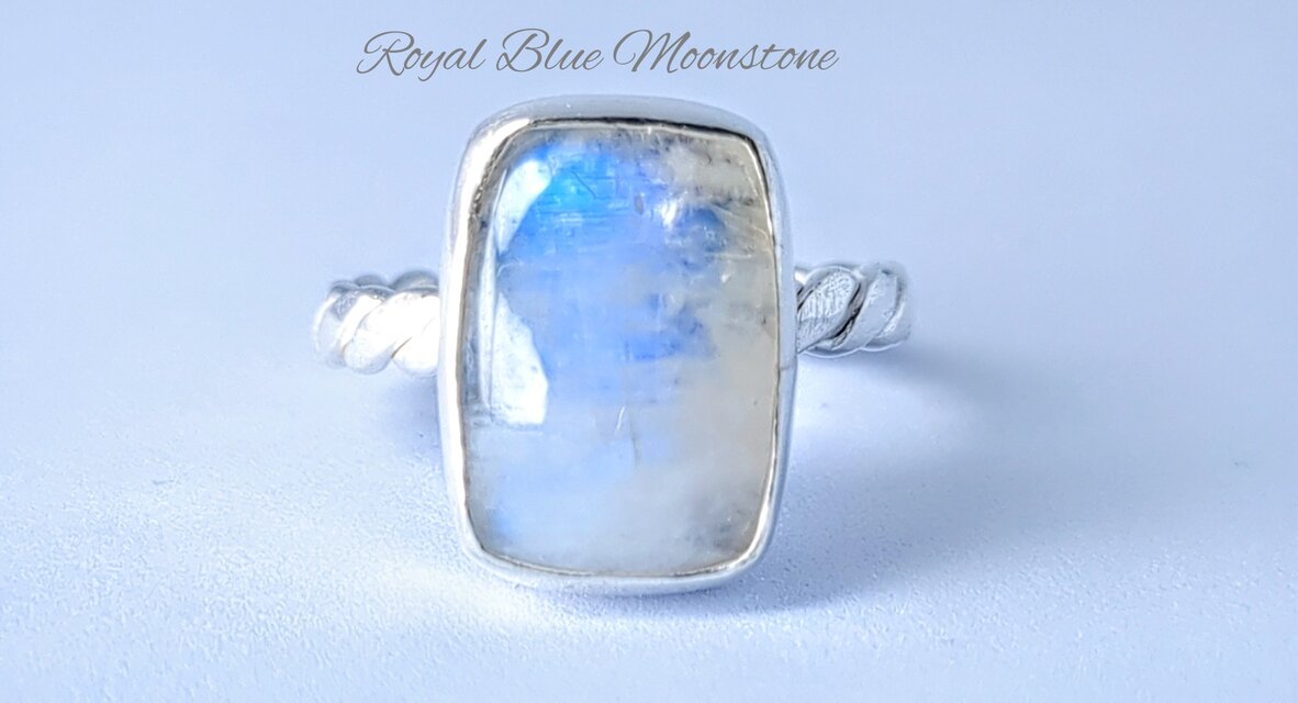 New ☆新作 silver925『ロイヤルブルームーンストーン』☆天然石リング