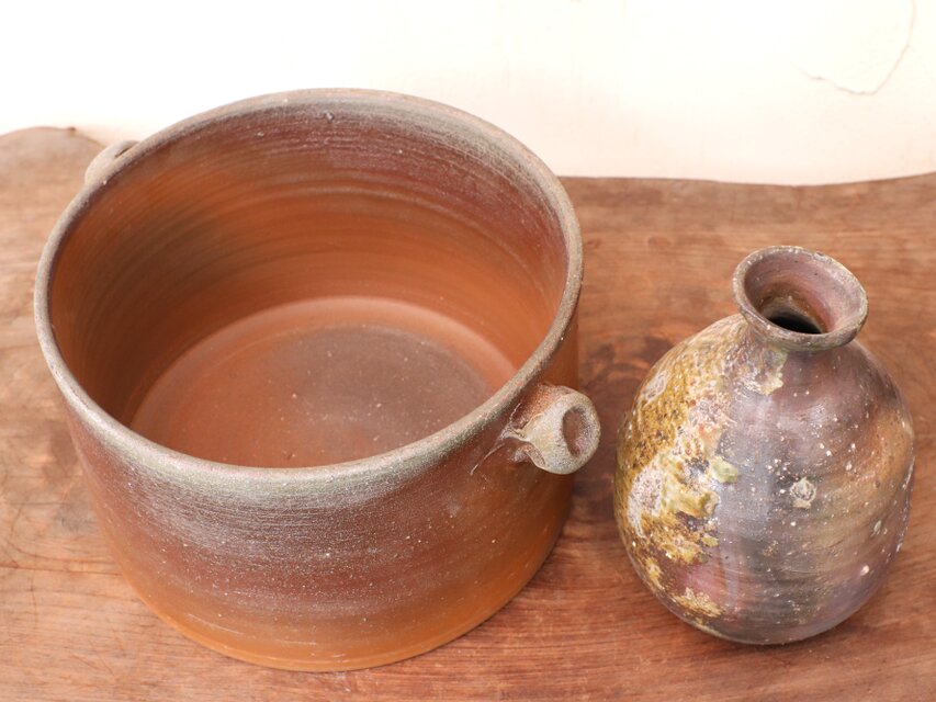 備前焼 徳利と徳利クーラーのセット t-149 | iichi 日々の暮らしを