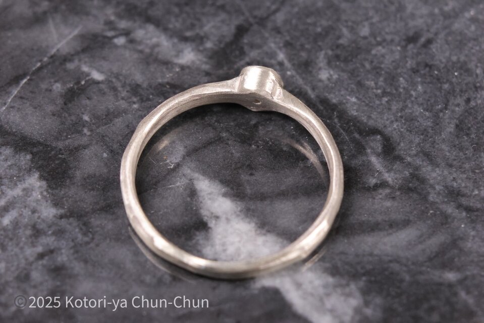 ギメル リング 指輪 ローズカット ダイヤ プラチナシルバー Pt950