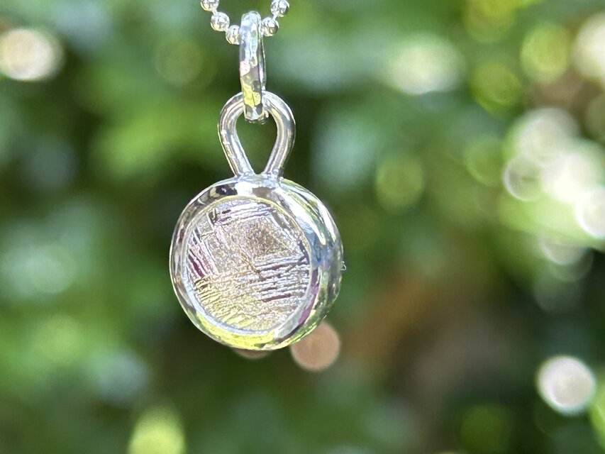 ムオニオナルスタ隕石（メテオライト）シルバーペンダント◇Silver