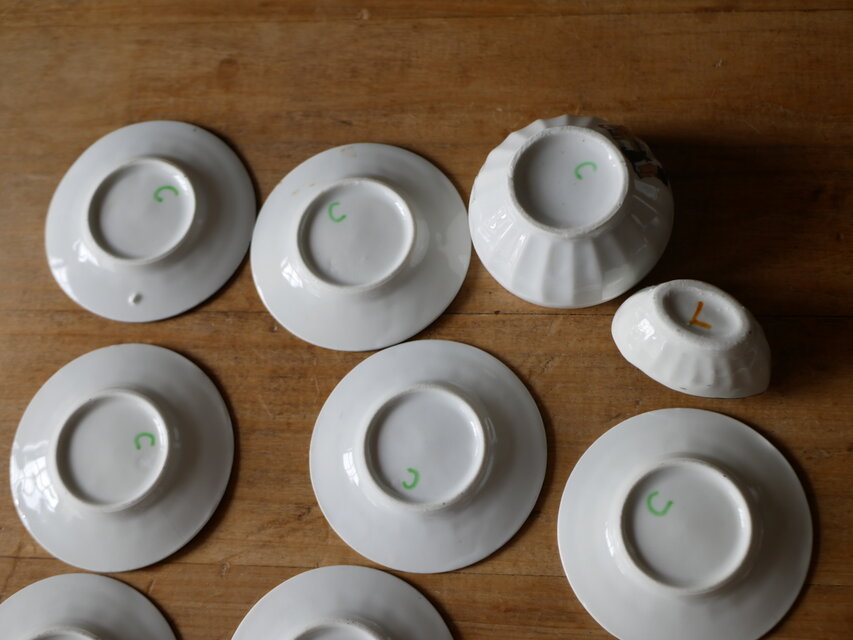 ディネット セット 子供の絵柄 フランスアンティーク アンティークの