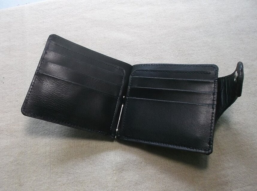 マネークリップ コンパクト財布 外コインケース&カードポケット