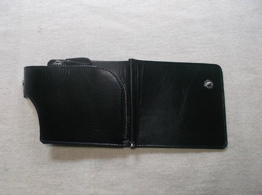 マネークリップ コンパクト財布 外コインケース&カードポケット