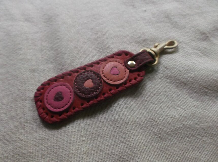 レザーキーリング　キーホルダー　
