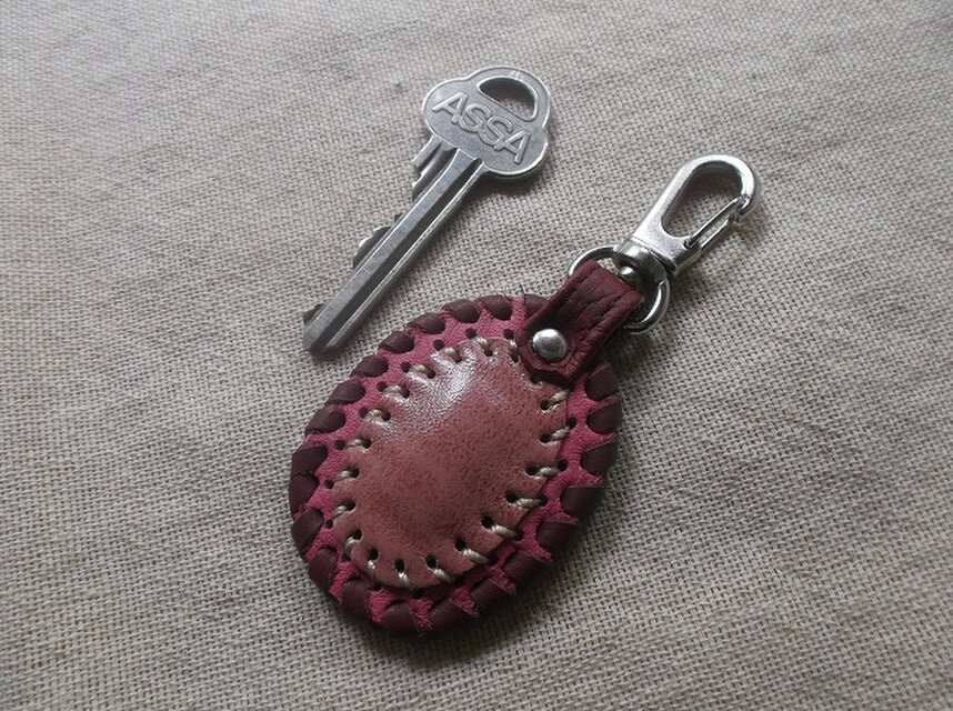 レザーキーリング　キーホルダー　