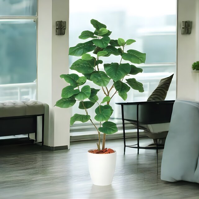 光触媒 人工観葉植物 フェイクグリーン ウンベラータ2本立FST