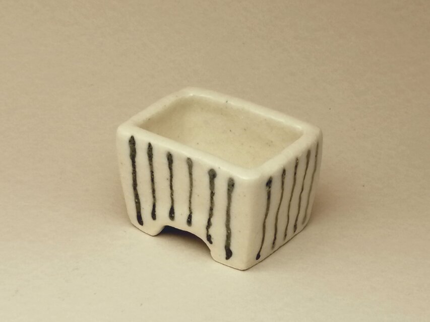 長方鉢   たて縞