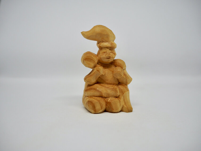 大黒様　美術品 大黒さま〈黄楊〉 | iichi 日々の暮らしを心地よくするハンドメイドや
